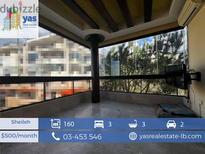 Sheileh 160m2 | Partly Furnished | Rent | Mountain View | Calm Area|KS