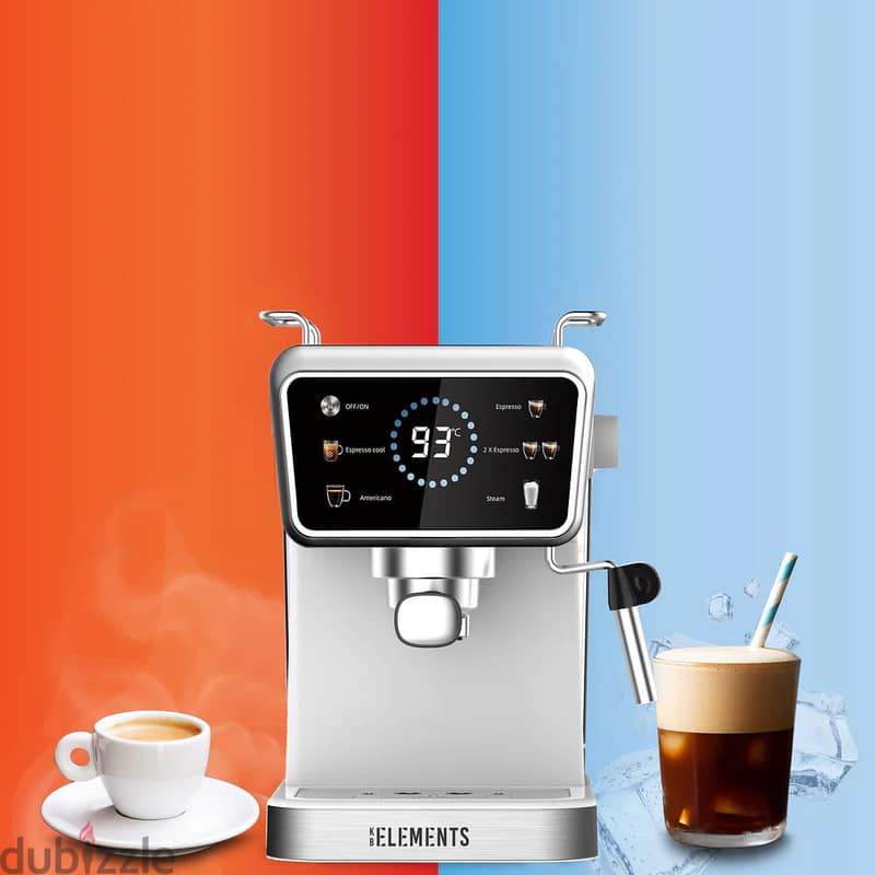 German Espresso KB Elements Sparo Coffee Machine | ELK203CB/CW 3