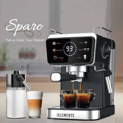 German Espresso KB Elements Sparo Coffee Machine | ELK203CB/CW