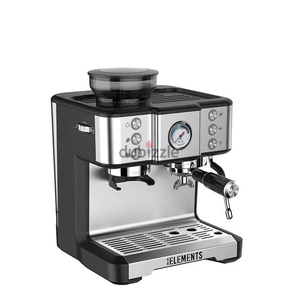 German Espresso KB Elements Preciso Coffee Machine With Grinder 6