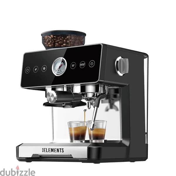 German Espresso KB Elements Gusto Forte Coffee Machine With Grinder 6