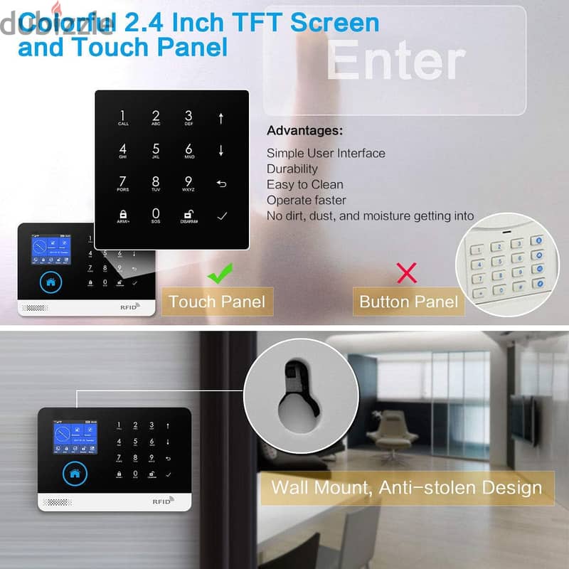 Alarm System Kit WiFi and Gsm 4G Home - جهاز انذار لاسلكي 76540587 3