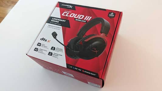 HyperX Cloud III wireless pro gaming headset - open box