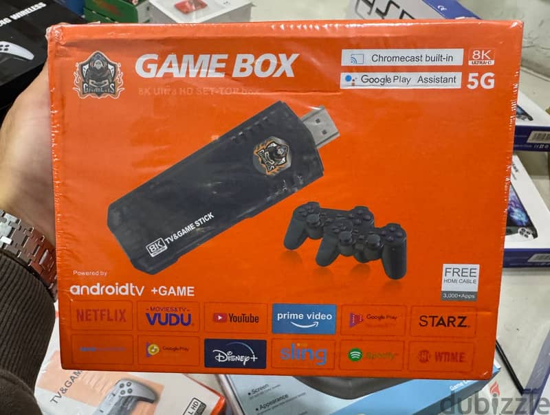 Game box  8k ultra hd Tv&gamestick Exclusive & new offer 0