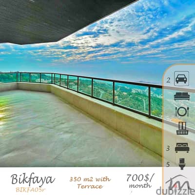 Bikfaya | Signature 350m² + Terrace | Open View | 3 Master Bedrooms