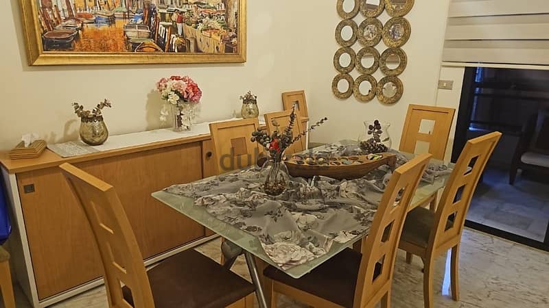 Extendible Dining Table and Dining Chairs 1