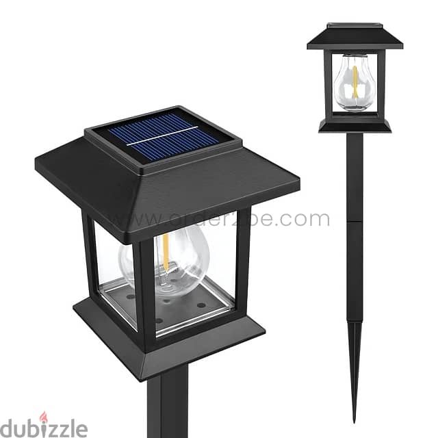 Solar Garden Pathway Lights – 2-Piece Set w/ Sensor, Easy Install 4