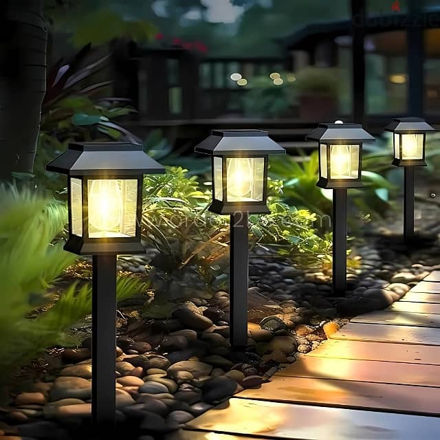 Solar Garden Pathway Lights – 2-Piece Set w/ Sensor, Easy Install 5