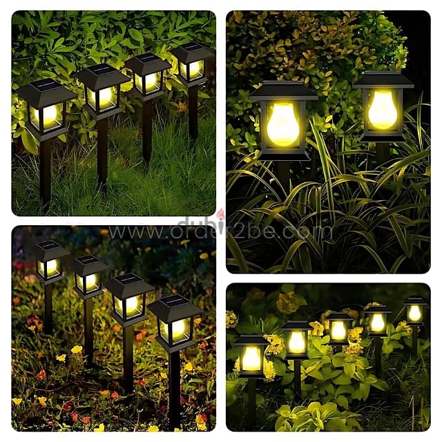 Solar Garden Pathway Lights – 2-Piece Set w/ Sensor, Easy Install 12