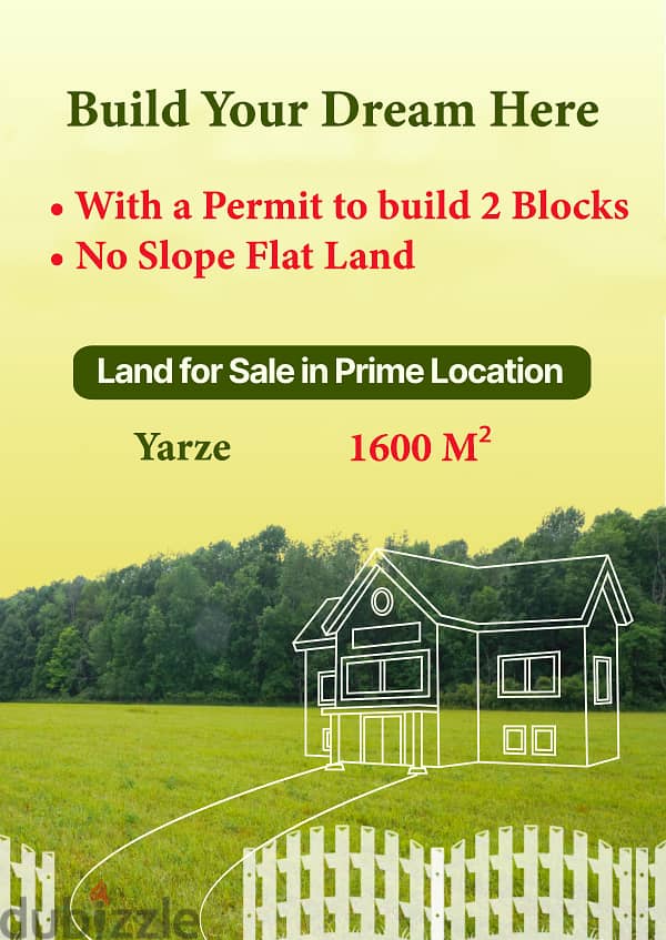 Yarze Baabda best location with a permit to build 2 blocks 0