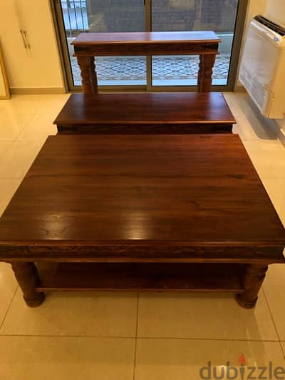 Coffee Table with Iron Fastenings