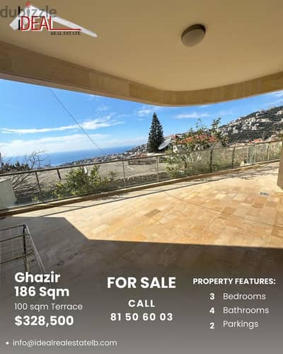 Apartment for sale in Ghazir شقة للبيع في غزير