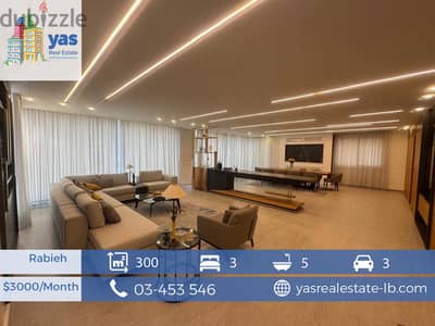 Rabieh 300m2 | Rent | Furnished | Classy Area | Luxury |Decorated |CL