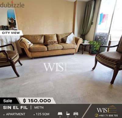 125 SQM Apartment for SALE in Sin El Fil !