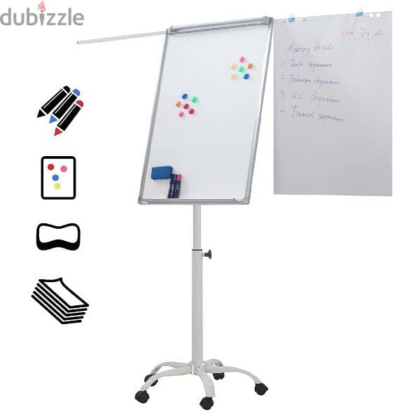 Adjustable Height Magnetic White Board For Kids 1