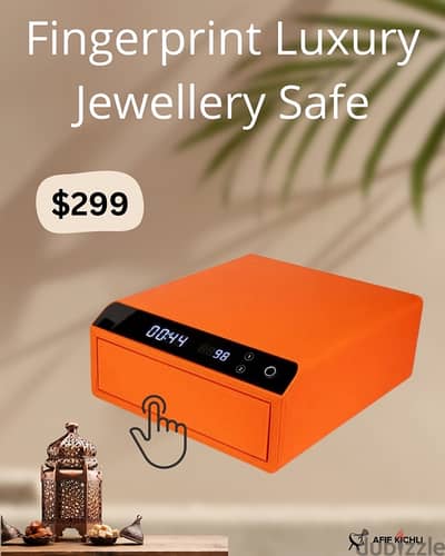 Luxury Jewellery Box with Fingerprint