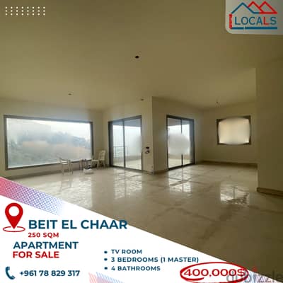 250 sqm Apartment For Sale in Beit el Chaar