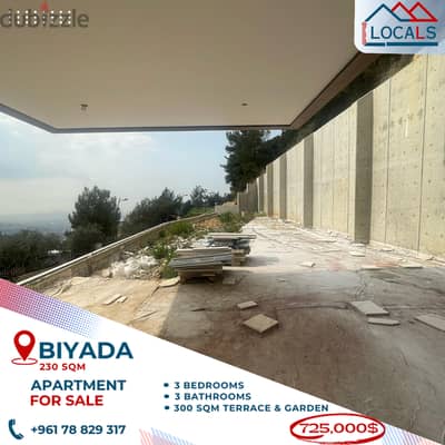 230 SQM Core & Shell Apartment For Sale in Biyada