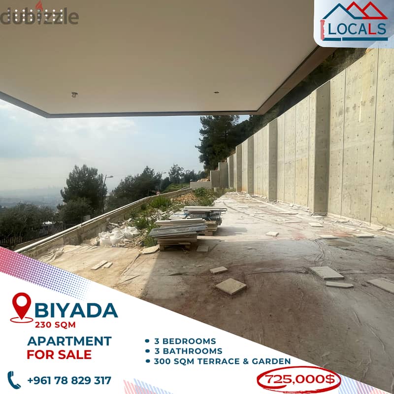 230 SQM Core & Shell Apartment For Sale in Biyada 0