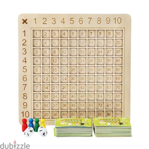 Wooden Multiplication Board Game 0