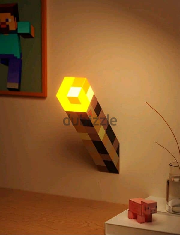 Minecraft Real Life Torche Lamp 2