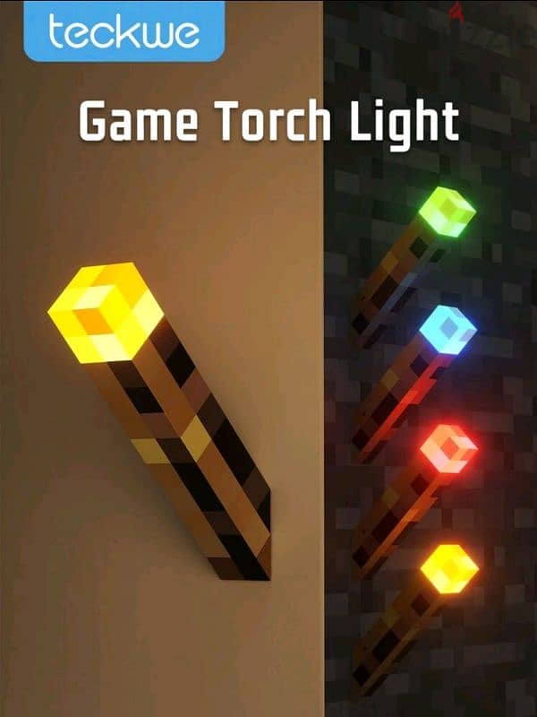 Minecraft Real Life Torche Lamp 3