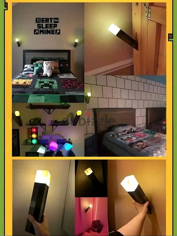 Minecraft Real Life Torche Lamp 2