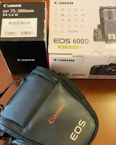 Canon EOS 600D with kit lens 18-55mm