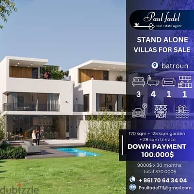 stand alone villas for sale with payment facilities