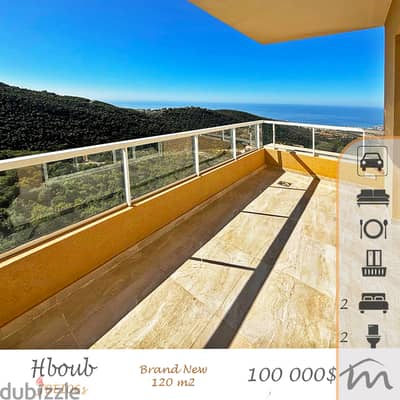 Hboub | Brand New 120m² Apartment | Building Age 3 | Open Sea View