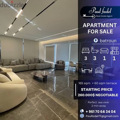 luxurious apartment for sale in batroun