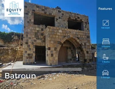 100 SQM Mini Villa For Sale In Batroun فيلا للبيع #CT150298