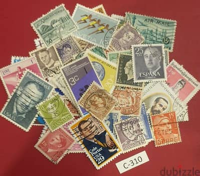 Lot # C-310 World old 50+ stamps since 1940's