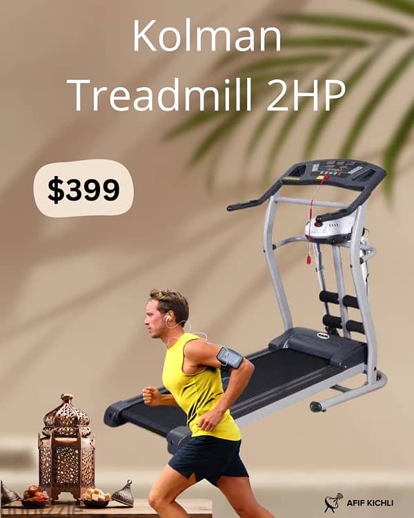 Kolman Treadmill-2HP كفالة شركة 0