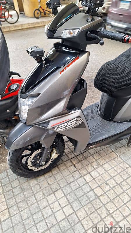 for sale tvs ntorq 125cc mechye 57000km ba3da kila original 0