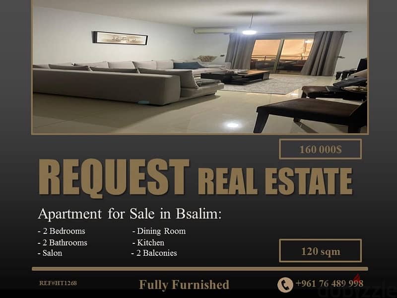 Apartment for Sale in Bsalim (Mezher) | شقة للبيع في بصاليم (مزهر) 0