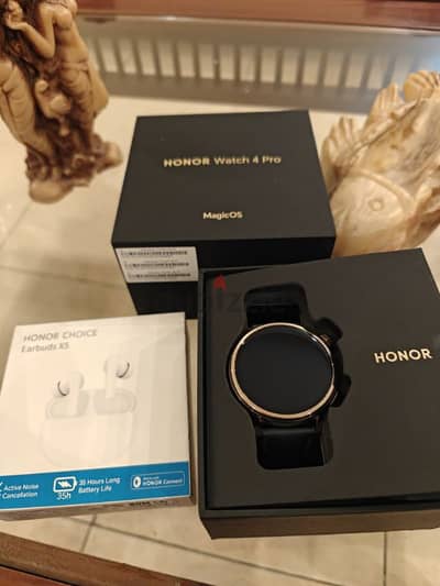 watch honor 4 pro +ear buds x5 like new