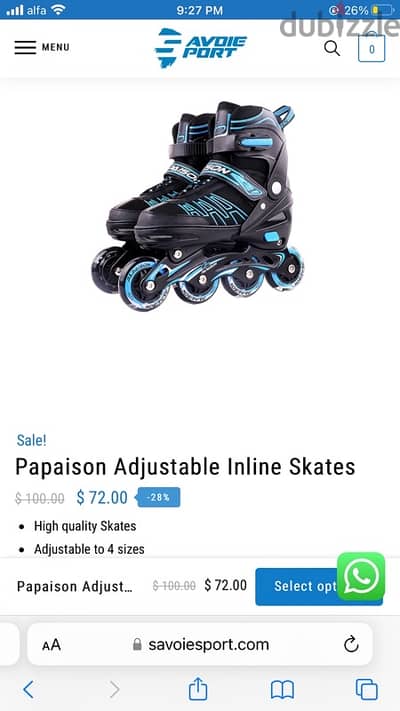 Papaison Adjustable Inline Skates