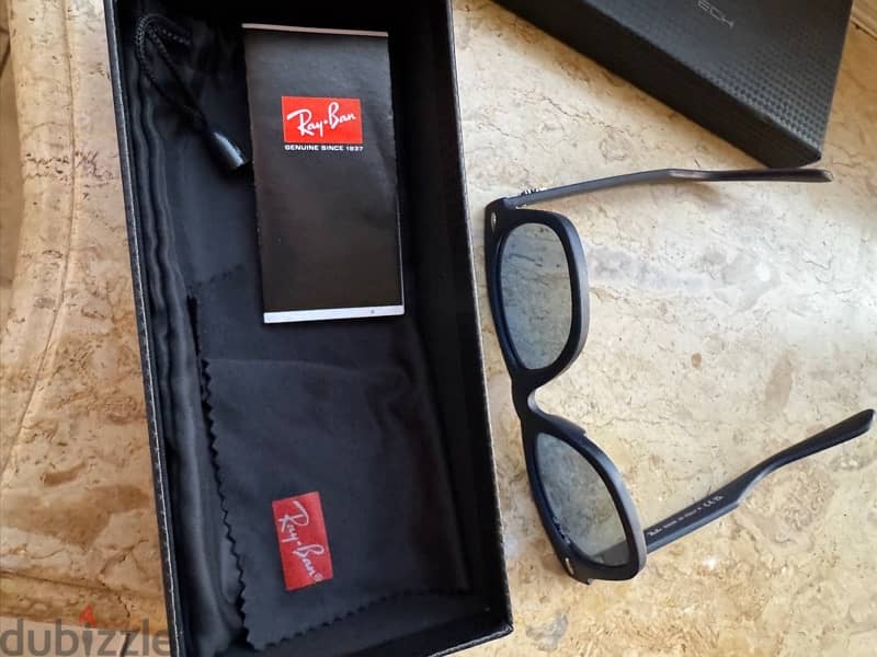 rayban wayfarer dark blue matte frame 5