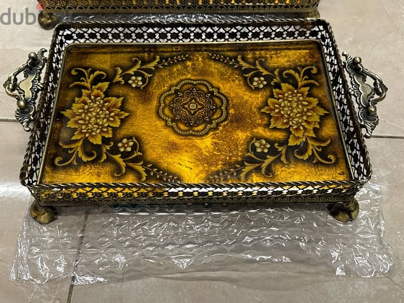 (٣ قطع) طقم صواني  tray set (3pieces) 3