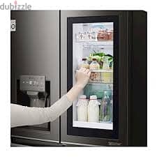 GRX39FMKBL LG InstaView 5 Door Black Fridge 716L براد 5 ابواب اسود 7