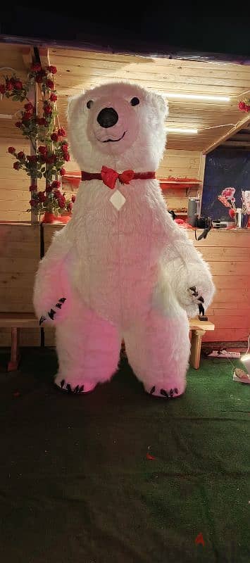 White Bear mascot for events and birthday's 3