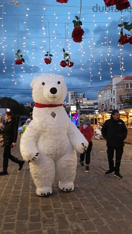 White Bear mascot for events and birthday's 4