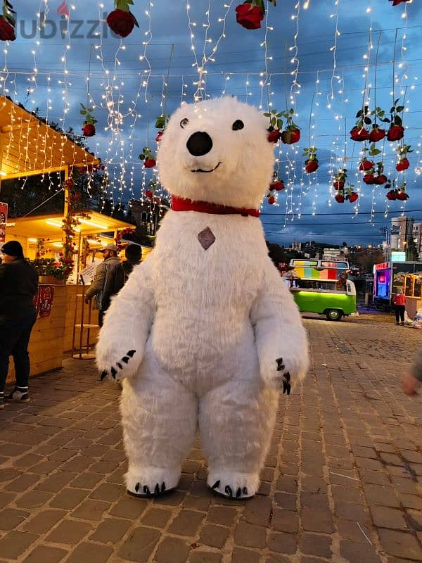 White Bear mascot for events and birthday's 6