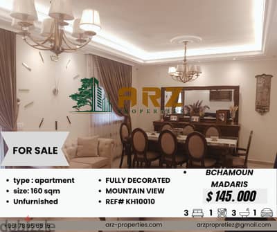 apartment for sale in Bchamoun madaris