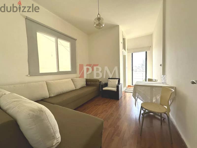 Cozy Furnished Apartment For Rent In Achrafieh | High Floor | 80 SQM | 0