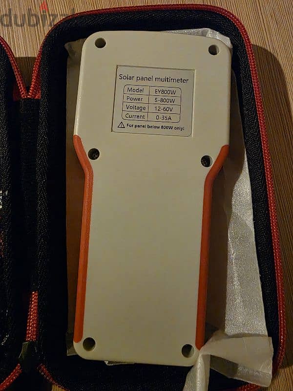 Solar panels multimeter 2