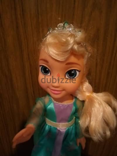 QUEEN ELSA ANIMATOR FROZEN, 35 Cm Large Disney great as new doll=18$