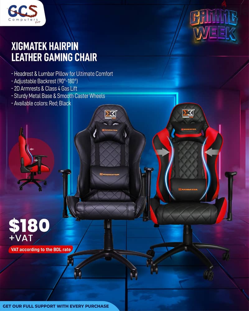 Xigmatek Hairpin Leather Gaming Chair 0