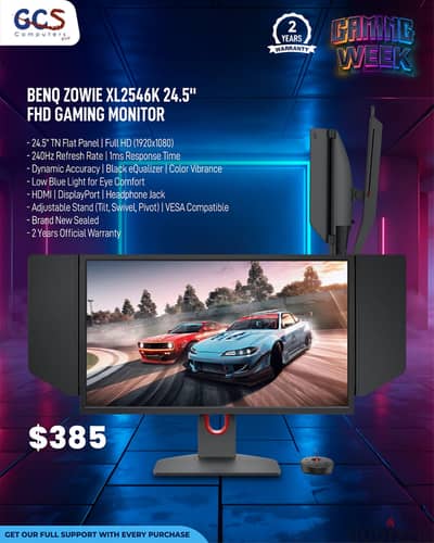 BenQ Zowie XL2546K 24.5" FHD Gaming Monitor